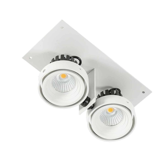 Lampa podtynkowa Patrizio GL7118-2/2X12W 4000K WH+BL Italux - zdjęcie 2